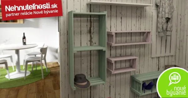 Ako prerobiť byt za nula eur? Architekta Silvia vybrala nábytok z debničiek na ovocie
