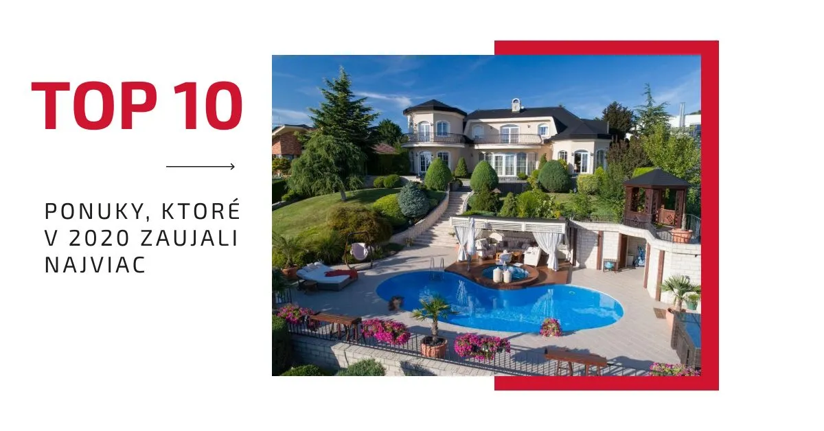 TOP 10 → Tieto nehnuteľnosti si prezerali Slováci v roku 2020 najviac