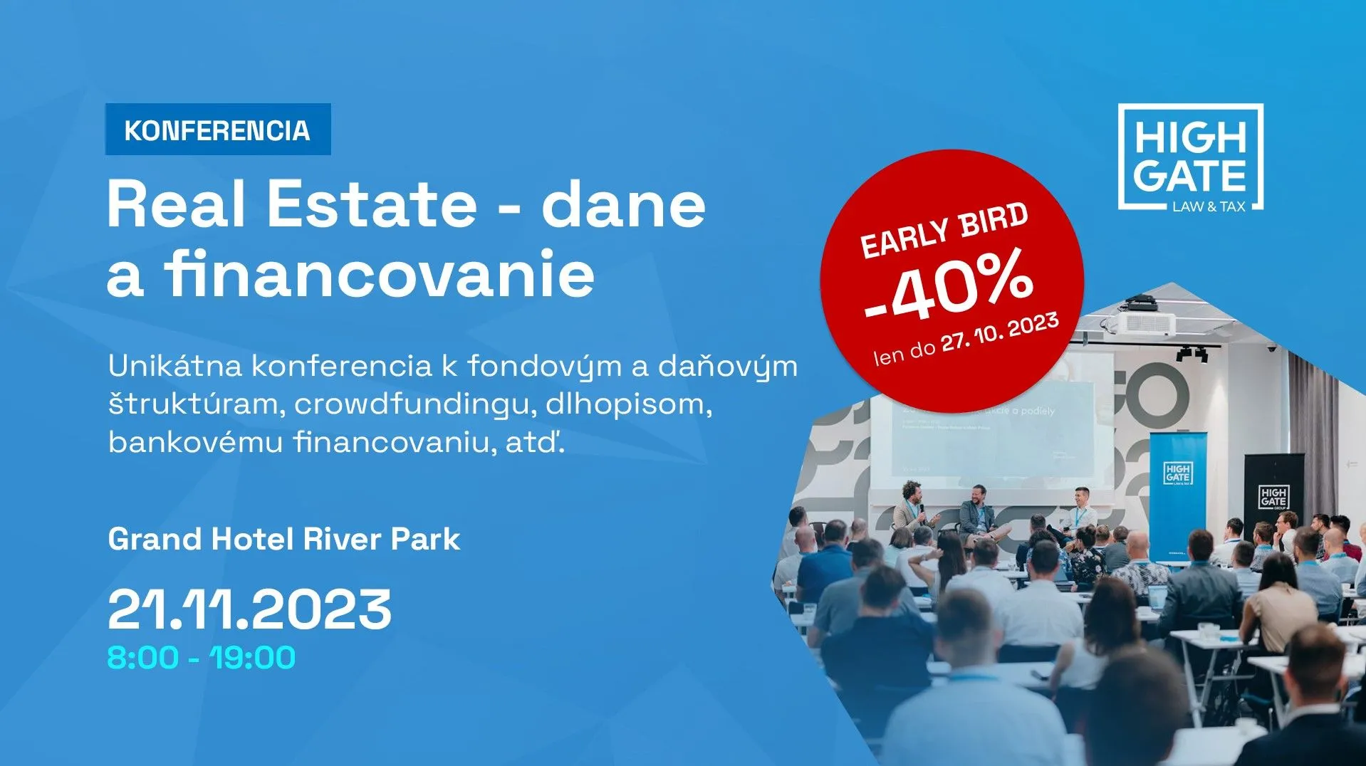 „Real Estate - dane a financovanie“.