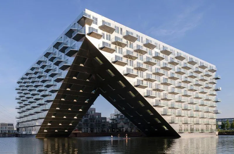 Plávajúci bytový dom v Amsterdame