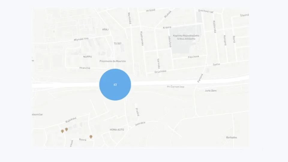 Mapa lokalít