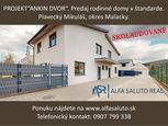 Predaj nízkoenergetické Rodinné domy v štandarde, Plavecký Mikuláš.