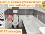 Prenájom : 2 - izbový byt 40 m2 v Martine Priekope s Balkónom