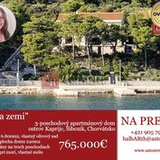 Nádherný appt. dom priamo pri mori,ostrov Kaprije, Šibenik, Chorvátsko