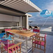 Luxusní penthouse v 1. řadě u moře, kvalitní novostavba, Vinjerac