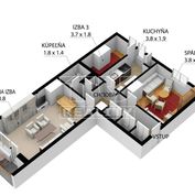 TUreality ponúka na predaj:2 a pól izbový byt s možnosťou prerobenia na 3-izbový Bratislava-Nové Mes