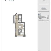 1-izbový byt E307 v novostavbe Zelené Vlčince