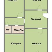 3 izbový byt s loggiou Dvorkinova ul, Košice - Dargovských hrdinov (82/22)