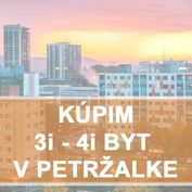 KÚPIME 3i, 4i BYT -  BAV - Petržalka