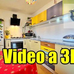 Video a 3D. Byt 2+1, 65 m2 s balkónom, nízke náklady a ticho - Handlová