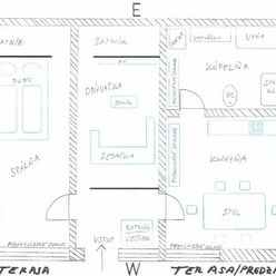 2- izbový byt 51m² s predzáhradkou a terasou 40m²