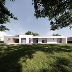 Reality&Bývanie: Priestranný moderný bungalov na 6,5á pozemku v Miloslavove - Alžbetin Dvor