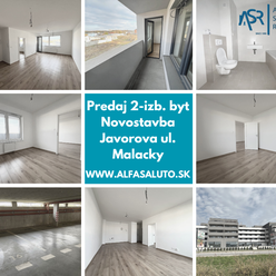 Predaj 2-izb. byt v novostavbe s parkovacím miestom a murovanou pivnicou, Javorova ulica, Malacky.