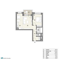 REZERVOVANÝ nový 2-izbový byt v polyfunkčnom komplexe KLINGERKA - Ružinov