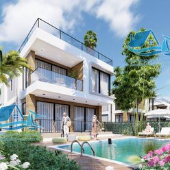 Luxusní vila s bazénem u moře na Kypru dlouhá letní sezona  wellness a vodní sporty