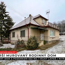 Rodinný dom s pozemkom 652 m2, Veľký Lapáš, Nitra