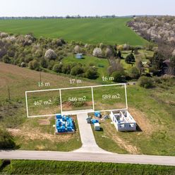 Exkluzívne PNORF – st. pozemky so sieťami a cestou, od 467 m2, od 50,-€/m2, Dolné Otrokovce
