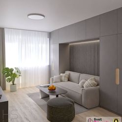 Na predaj luxusný  1-izbový byt v KE - Terasa