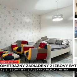 Veľkometrážny 2 izbový zariadený byt, Alexyho, Nitra