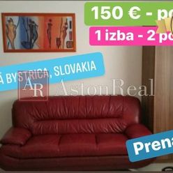 Na prenájom: pre 2 osoby, 150 € osoba, pekná izba v centre B. Bystrice