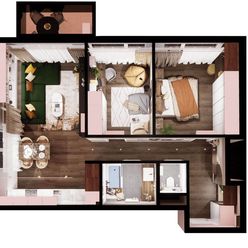 2DUBY Považská - POSLEDNÝ 3 izbový byt (A 6.7) na 6. poschodí s balkónom na predaj