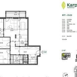 Predaj: priestranný 4i byt v novostavbe Karpatium