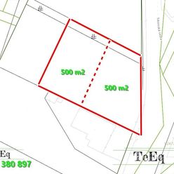 Na predaj dva stavebné pozemky 500 m2 + 500 m2 Banská Bystrica