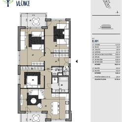4-izb. krásny byt, novostavba, interiér 108 m2 + 2 balkóny 17 m2