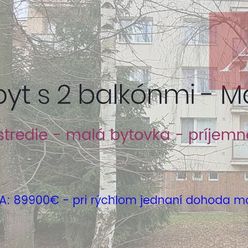 2-izb. byt - 2 balkóny - príjemné bývanie - Martin - Priekopa