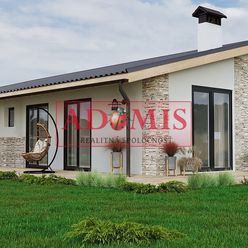 ADOMIS - novostavba kompletne dokončená - 4izb. bungalov, 500m2, Ruskov, nová tichá lokalita