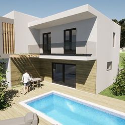 Nový atraktivní dům s bazénem blízko moře, Srima, Chorvatsko