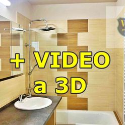 Vip. 3D a Video. Byt 91m2, dva balkóny, loggia, prerobený, Zvolen 8km