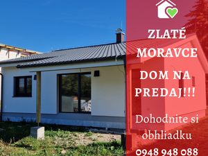 Novostavba v Zlatých Moravciach, pripravená ihneď k nasťahovaniu