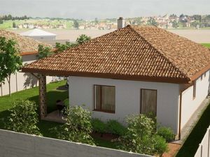Kvalitné 4 izbové domy s terasou, oplotením, bránou a  prípravou na krb, v tichej časti obce Lehnice