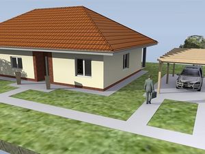 Novostavba 4 izb. bungalovu s terasou, s pozemkom 899 m2 v Horných Ozorovciach