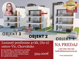 IBA U NÁS! Luxusný penthouse 4+kk (S2-2), 79m2,2.posch.,Vir,Chorvátsko