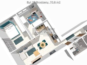 Predaj, trojizbový byt Brodzany - NOVOSTAVBA - EXKLUZÍVNE HALO REALITY