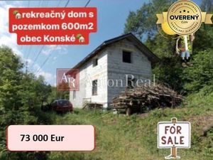Predaj:rekreačný dom v obci Konské s pozemkom 600m2