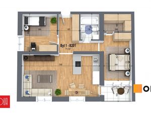 [B201] 3i byt v projekte bývanie Hybešova (Rača), len 300m od električky