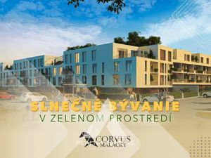 Na predaj novostavba 2 izbového bytu s predzáhradkou v projekte Corvus Malacky