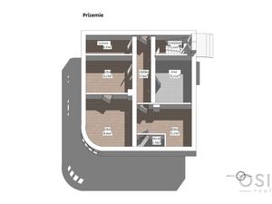 3i byt v pôvodnom stave, 78 m2 + záhrada 190 m2, obec Hybe
