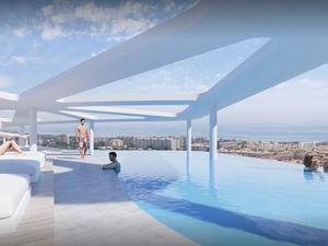 Prémiový 5 izbový apartmán s výhľadom na more v modernom komplexe s bazénom a wellness