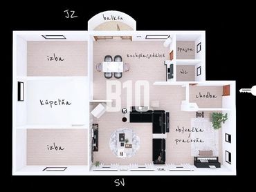 PRIPRAVUJEME: veľkometrážny 3i byt v RD s tromi bytovými jednotkami, vlastnou záhradkou a parkovaním