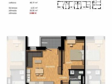 Predaj 2-izbový byt s predzáhradkou a terasou, novostavba