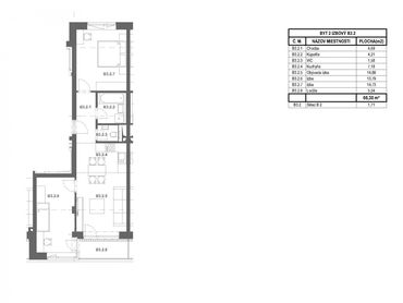 Moderný 3-izbový byt v novostavbe WEST IV.etapa Bytový dom L B.3.2