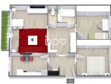 REZERVOVANÉ- Ponúkame na predaj 3 izbový byt po kompletnej rekonštrukcii v Novom Meste nad Váhom