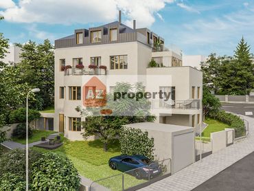 Nový 3-izbový byt s vysokými stropmi a predzáhradkou v projekte Mestská vila Mudroňova s parkovaním