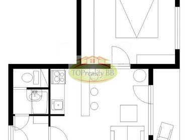 Veľký 1 izbový byt s lodžiou, 41 m2, B. Bystrica, po čiastočnej rekonštrukcii -  cena 124 000€
