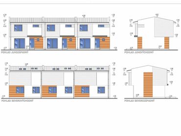 SENEC - predaj priestranného 4 izb. bytu v radovej zástavbe s 3 bytovými jednotkami