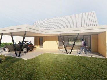 Šesťizbová novostavba rodinného domu na predaj. Priamo v zastavanej časti Kittsee